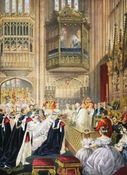 The Marriage at St Georges Chapel, Windsor, from A Memorial of the Marriage of Edward VII and Alexandra of Denmark