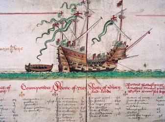 The Mary Rose, from the Anthony Roll