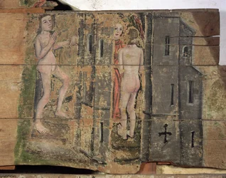 The Narrow Gate into Heaven, from the Wenhaston Doom, c.1500-20