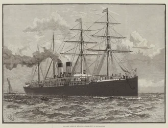 The New French Atlantic Steam-Ship La Bourgogne