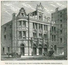 The New Savoy Theatre, Front Towards the Thames Embankment