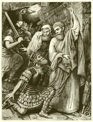 The Philippian Jailer Before Paul and Silas