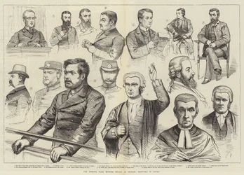 The Phoenix Park Murder Trials at Dublin, Sketches in Court