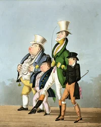The Prices - Full Price, Half Price, High Price and Low Price, engraved by George Hunt, published by Thomas McLean, 1827