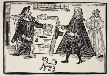 The Proctor and Parator, titlepage of a tract on the abuses and exorbitances of the Spiritual Courts, 1641