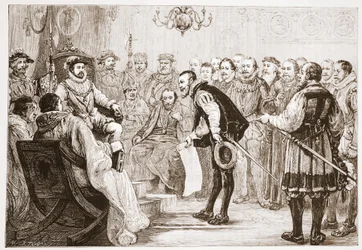 The Protestant Princes presenting their Confession to Charles