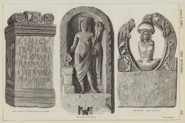 The Roman Wall and Roman Art in Britain (engraving)