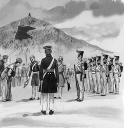 The Royal Marines Occupying the Newly Acquired Island of Hong Kong