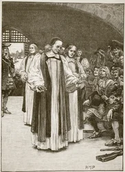 The Seven Bishops entering the Tower, illustration from Cassell