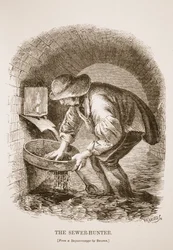 The Sewer-Hunter, from the daguerreotype by Richard Beard, illustration from London Labour and London Poor by Henry Mayhew, pub. 1862