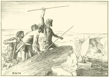 They Shook Their Spears at the White Men