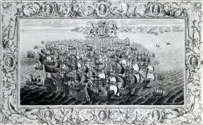 The Spanish Armada, published by John Pine