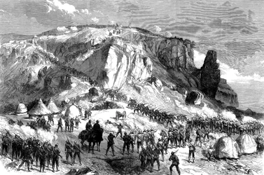 The Storming of Magdala, on Easter Sunday, 13th April 1868, from The British Expedition to Abyssinia, 1868