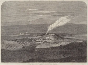 The Taal Volcano in Luzon, One of the Philippine Islands