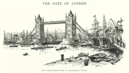 The Tower Bridge from St Katharine