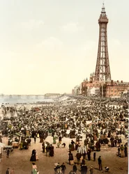The Tower and beach, Blackpool
