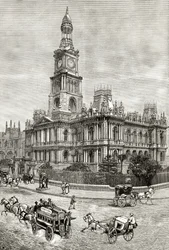 The Town Hall, Sydney, c.1880, from 