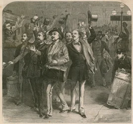 The War: Departure of the Prussians from Charing-Cross Railway Station