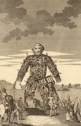The Wicker Man of the Druids, from The Complete English Traveller, or a New Survey and Description of England and Wales, pub. 1771