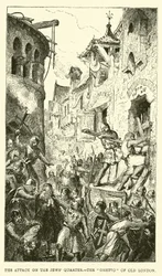 The Attack on the Jews Quarter, the Ghetto of Old London