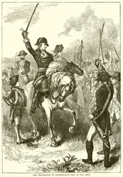 The declaration of independence read to the army