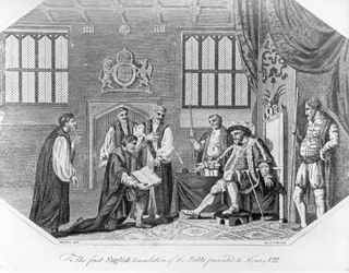 The First English Translation of the Bible Presented to Henry VIII, 1824