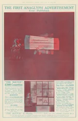The First Anaglyph Advertisement Ever Published