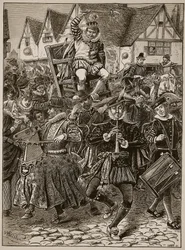 The Frolic of My Lord of Misrule, Illustration from Cassell