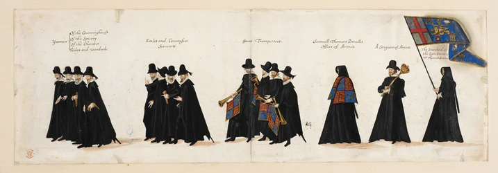 The funeral procession of Queen Elizabeth I to Westminster Abbey, 28th April 1603