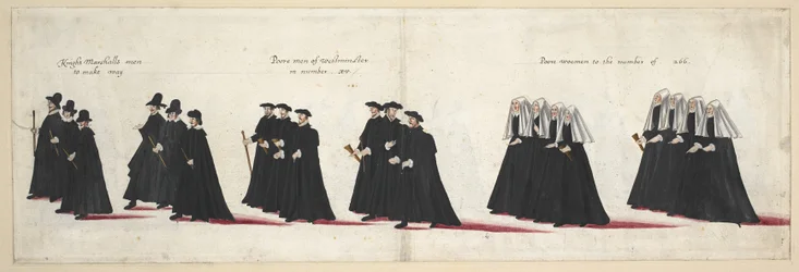 The funeral procession of Queen Elizabeth I to Westminster Abbey, 28th April 1603