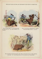 The giant bear hunter and the Bruin who nearly caught him