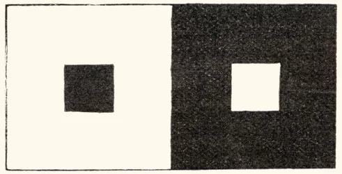 The Irradiation Illusion of Visual Perception in Which a Light Area of the Visual Field Looks Larger Than an Otherwise Identical Dark Area