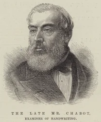 The late Mr Chabot, Examiner of Handwriting