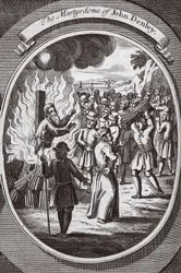 The martyrdom of John Denley, illustration from 