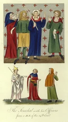 The Seneschal with His Officers, 14th Century