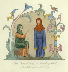 The Summer Dress and Travelling Costume of the Ladies of the 8th Century