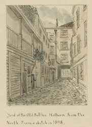 The Yard of the Old Bell Inn, Holborn, London, from the North