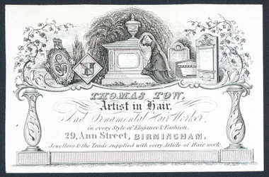 Thomas Tow, Artist in Hair, Trade Card