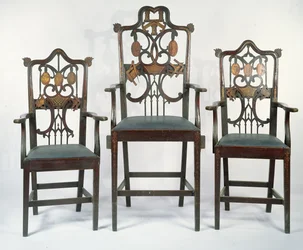Three Georgian Masonic Chairs