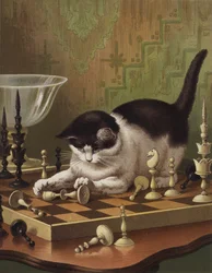 Tib Playing at Chess
