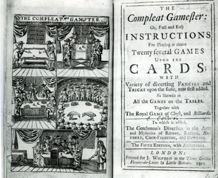 Title page of the fifth edition of The Compleat Gamester, attributed to Charles Cotton, pub. 1725