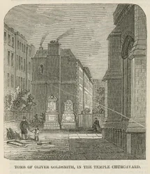 Tomb of Oliver Goldsmith in the Inner Temple Churchyard