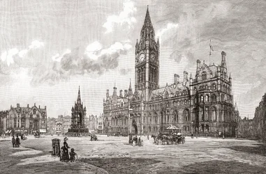 Town Hall, Albert Square, Manchester, from 