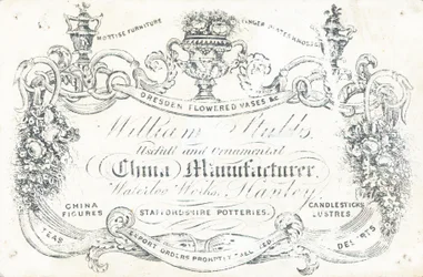 Trade card, William Stubbs