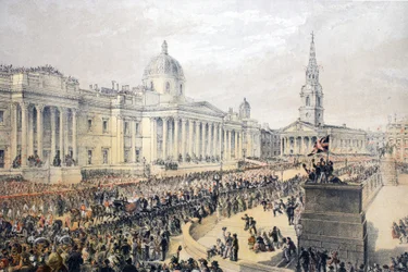 Trafalgar Square, from A Memorial of the Marriage of Edward VII and Alexandra of Denmark