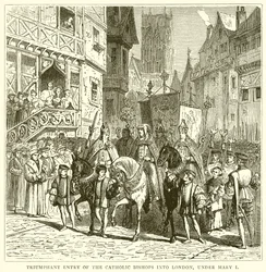 Triumphant Entry of the Catholic Bishops into London, under Mary I