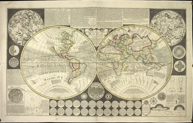 Two Hemisphere World Map