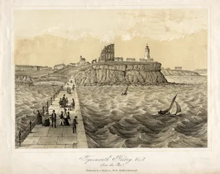 Tynemouth Priory from the Pier