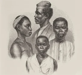 Types from the Loango Coast, from the History of Mankind, Vol.III, by Prof. Friedrich Ratzel, 1898