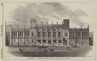 University of London, Burlington Gardens (engraving)